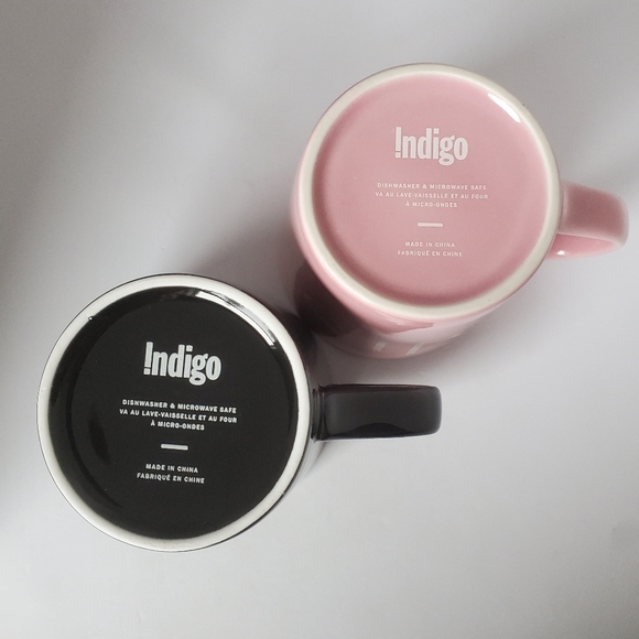 Mr & Mrs Mugs from Indigo Pink & Black  Coffee Tea Wedding Honeymoon Marriage - Picture 8 of 10